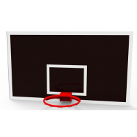 Щит баскетбольный Atlet ламинированная фанера 18 мм, 180 х 105 см.
